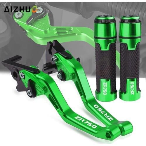 ZR 750 Motorcycle Accessories Brake Clutch Levers CNC Handlebar Handle 7/8'' 22MM Hand Grips FOR KAWASAKI ZR750 ZEPHYR 1991-1993