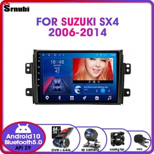 Android 10.0 2 Din IPS Car Radio For Suzuki SX4 2006-2014 Stereo GPS Navigation Multimedia Video Player 4G Net RDS DSP MP5 DVD