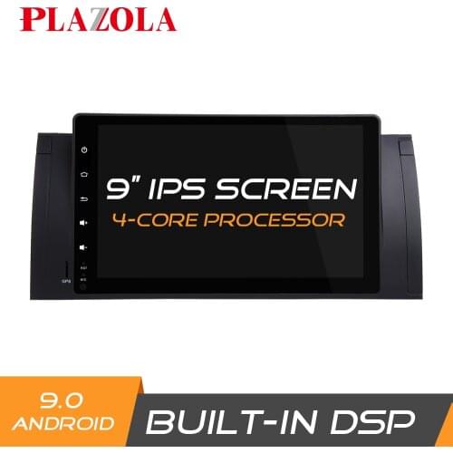 Autoradio 9" Android 9.0 Car Multimedia GPS DVD Player For BMW E39 X5 E53 M5 2002-2007 Navi Stereo Wifi DSP IPS CarPlay No DVD