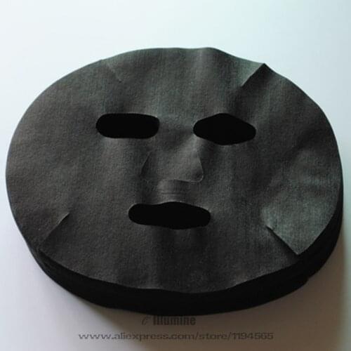 Bamboo Charcoal Mask Tissue Towel Deeply Cleaning Oil Control Black Fiber Natural Colourfast Oil Remove Beauty Salon