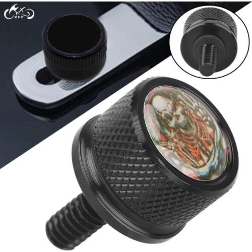 Black Aluminum Rear Fender Seat Screw Bolt w/ Rubber Washer For Harley Dyna Street Bob FXDB Sportster 1200 883 Breakout FXSB