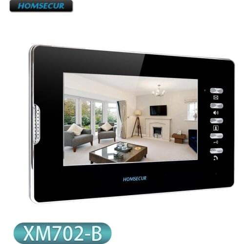 HOMSECUR 7inch Color Indoor Monitor with Mude Mode XM702-B for Video Door Phone Intercom System