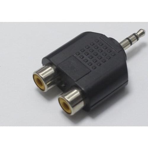 EClyxun 1pcs 3.5 MM Stereo Male Plug to 2 RCA Female Jack Audio Adapter Extend Cord Cable Parts