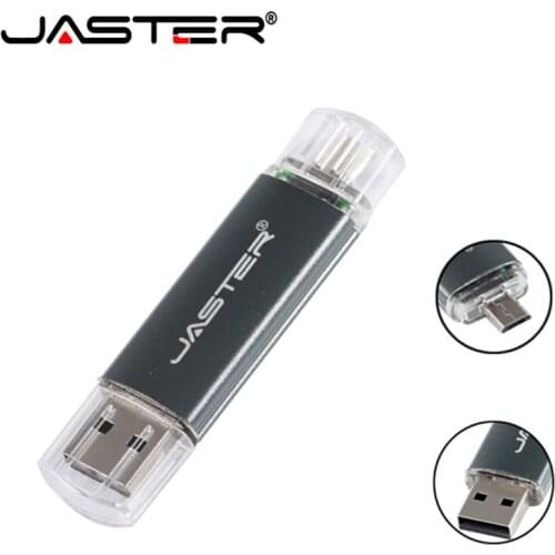 JASTER New Rectangle usb flash drive pendrive 16gb 32GB 64GB Smart Phone pen drive OTG usb stick external storage Tablet PC gift