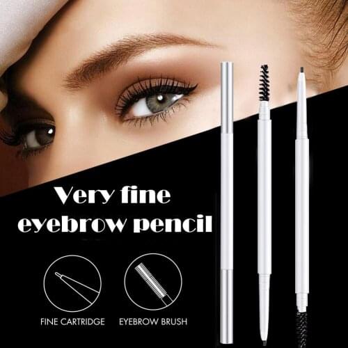 Nature Shape Ultra-Thin Double Head Eyebrow Pencil Waterproof Long Lasting 5 Colors Eyebrow Makeup Eye Brow Tint Pen MA