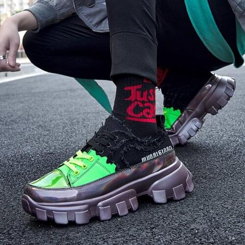 Vulcanized Shoes Luxury Sneakers Men Harajuku Shoes Chunky Sneakers Men Black Sneakers Men High Fashion Zapatos Hombre R10-58