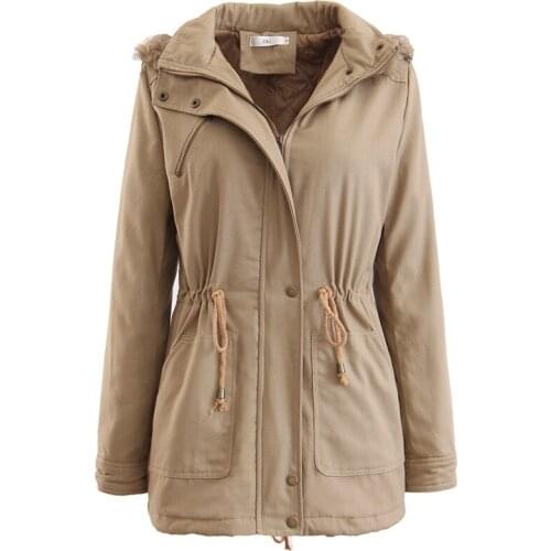 Winter New Korean Women Coat Thick Lambswool Long Hodded Cotton Jacket Warm Windproof Casual Slim Waist Female Turtleneck Coats