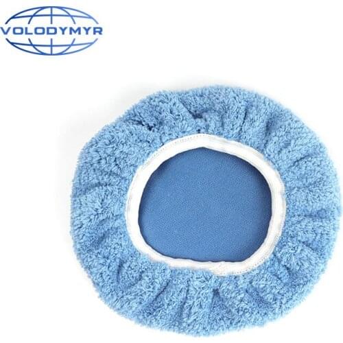 Waxing Bonnet Polishing Machine Microfiber Cover Work with Electric Car Polisher Buffer for Removing Wax Buffing Burnishing
