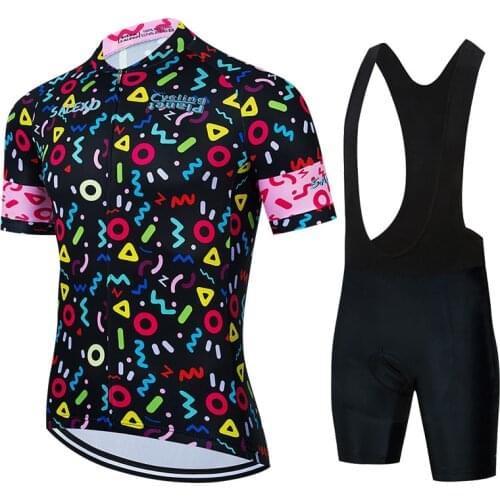 2021 New Cycling Jerseys Bike Wear Clothes Quick-Dry Bib 19D Gel Sets Clothing Ropa Ciclismo Uniformes Maillot