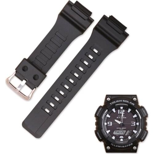 Soft Rubber Strap for Casio AQ-S810W SGW-300H SGW-400H AE-1200 Sport Watch Accessories Watchband Straps Bracelet Belt