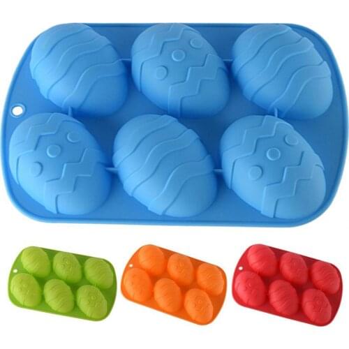 Silicone Mold Dinosaur Egg-shaped Solid Color DIY Fondant Chocolate Candy Mould for Cake Making Baking Decorating Tools