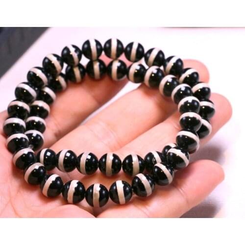 Treasure Magic LKbrother A Strand of 48 Energy Tibetan Old Agate 1 Line Medicine Buddha dZi Bead 8MM From TT 5A Class