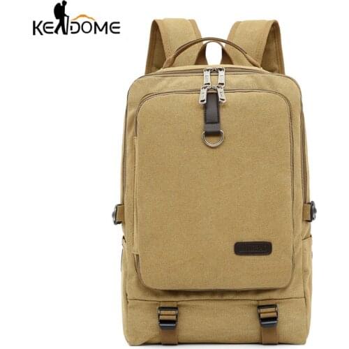 Large Capacity Canvas Backpack Computer Rucksack Outdoor Sports Wear-Resistant Travel Mountaineering Bag X698D