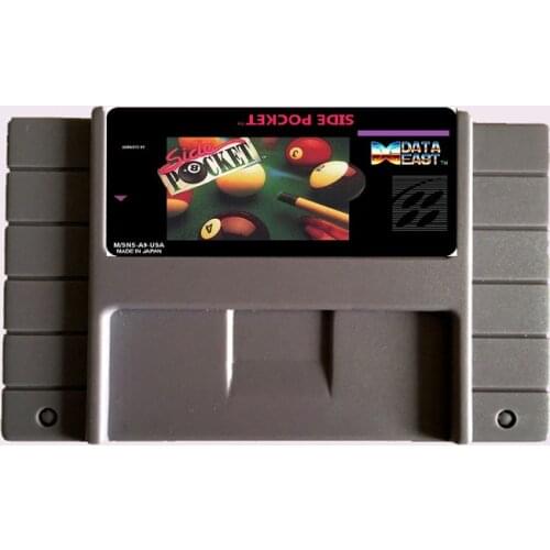 High Quality 16 Bit Side Pocket NTSC Big Gray Game Card For USA Version Game Player