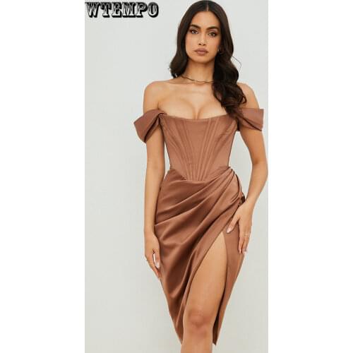 Красные летние платья WTEMPO China At AliExpress