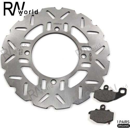 1 Set Motorcycle CNC Rear Brake Discs Rotors & Brake Pads For KAWASAKI Z1000 Z-1000 Z 1000 ABS 2010 2011 2012 2013 2014 2015 New