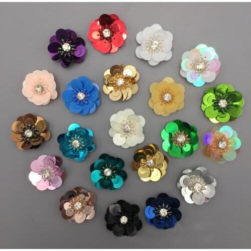 10Pcs Rhinestone Hot-fix Patches Crystal Applique Decoration In Wedding Clothes Shoes
