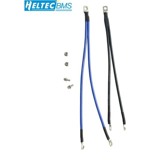 1set Silicon Wire 8AWG Heatproof Soft Silicone Silica Gel Wire Cable with Copper Nose for BMS battery protetcion board