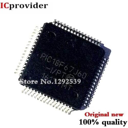 10pcs/lot PIC18F67J60-I/PT pic18f67j60-ipt PIC18F67J60 PIC18F67J60-I MCU 8BIT 128KB FLASH 64TQFP best quality