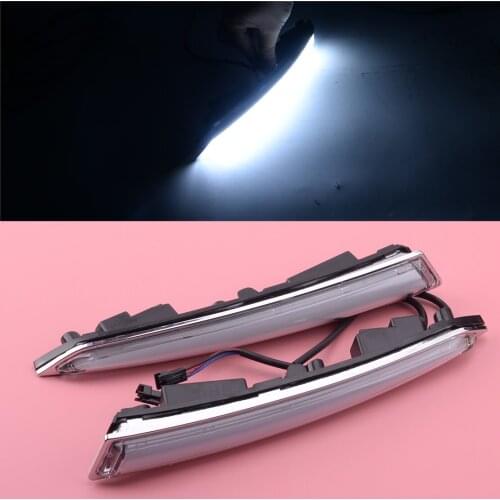 2pcs LED DRL Daytime Running Driving Light Turn Signal Fog Lamp Fit For Ford Kuga Escape 2013 2014 2015 2016