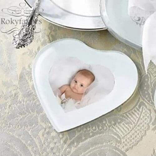 40PCS=20sets (2pcs/set) Capture My Heart Photo Coaster Baby Shower Party Favors,Great Wedding Giveaways