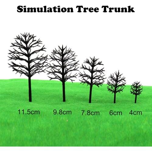 4cm-12cm model tree toy construction train miniature tree arm ABS sand table making landscape green plant simulation