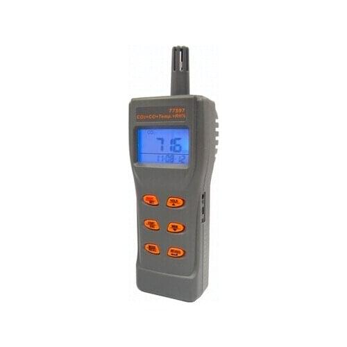 4-in-1 Indoor Air Quality IAQ Meter Carbon Dioxide CO2 Carbon Monoxide CO RH% Temperature Digital Data Logger Tester