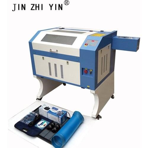 4060 60W laser engraver cutter mini co2 laser engraving machine with M2 system cutting MDF. wood