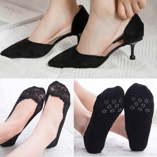 5/4/3pairs Women No Show Boat Socks Liners Summer Breathable Non Slip Shallow Mouth Invisible Socks Casual Low Cut Ankle Sock