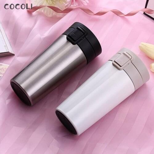 380ml Car Thermos Mug With Filter Double Wall Stainless Steel Vacuum Flasks Coffee Tea Travel Mug Thermol Bottle Thermocup