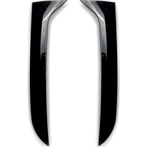 2PCS Glossy Black Rear Window Spoiler Side Wing Trim Cover For VW Tiguan MK1 / MK2