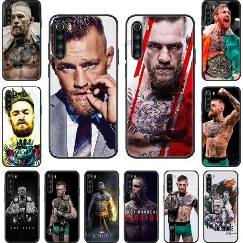 Irish Fighter Conor McGregor Phone case For Xiaomi Redmi Note S2 4 5 6 7 8 A S X Plus Pro black soft Etui fashion bumper trend