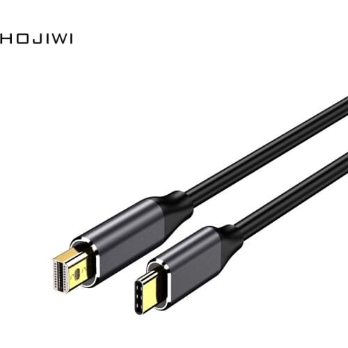 HOJIWI USB C to DisplayPort Cable 4K@60Hz type c to mini dp adapter cable for macbook huawei mate Type C to DP adapter AB05