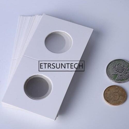 120sets Cardboard Coin Holders 17.5mm-40mm Storage Clip Album Paper Bags Flip Paper Boards Coin Collection Decor