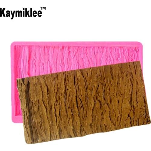 M475 Tree Bark Silicone Mold Fondant Mould Cake Decorating Tools Chocolate Gumpaste Mold, Sugarcraft, Chocolate Mold