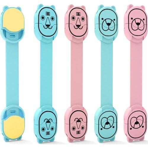 Cartoon Style Baby Hand Anti-Clamp Multi-Purpose Drawer Safety Lock