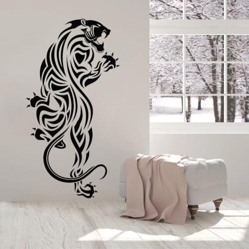 Panther Wall Sticker Cheetah Vinyl Decal Predator Animal Jaguar Mural Cool Living Room Decor Removable Home Decoration O258