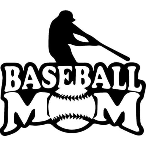 New 15.2cm*13cm Personality Movement Mom Vinyl Fashion Baseball window Stickers