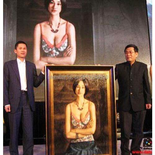 Wholesale painting --ARTOST Portrait Custom Service-oil painting ART-Festival & birthday & business presents -Free shipping cost