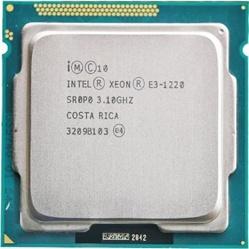 Original INTEL XEON E3-1220 CPU E3 1220 80W Socket 1155 Server CPU(3.1GHz/8M/LGA1155)