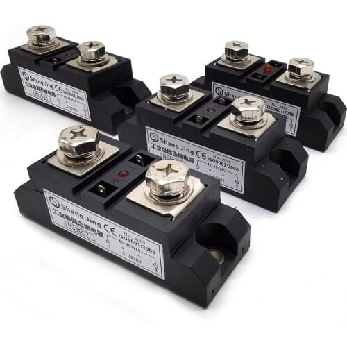 Best 150A 125A 100A solid state relay high power solid state relay module ssr module single phase input 3-32VDC output 35-480VAC