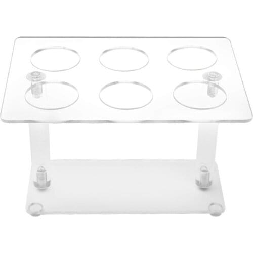 6 Holes Clear Acrylic Ice Cream Cone Holder DIY dessert Display Rack Baking Cake Cone Cupcake Cooling Trays Rack Stand superior