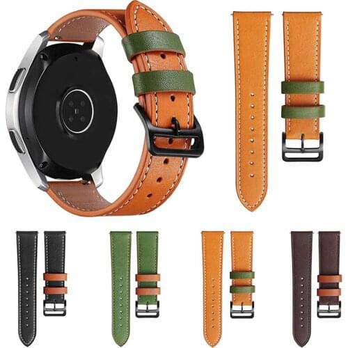 Genuine Leather Strap For Huami Amazfit GTR 2 47mm 42mm Bracelet Band for Amazfit Stratos 3 GTS Bip S 20mm 22mm Belt Wristbands