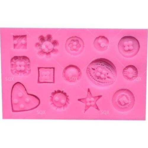 Button shaped Christmas wedding decoration Cake Baking Molds,Cake Decorating Tools Pastry Tools Kitchen Accessories SQ1527