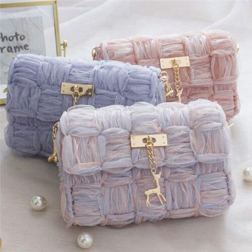 1Sets Net Cover Gauze for Woven Bag High Quality Plastic Handbag Bag Accessories Handmade Diy Clothing Accessories