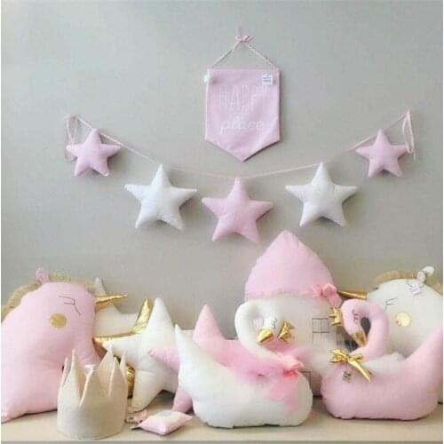 Nordic Baby Room Handmade Nursery Star Garlands Christmas Kids Room Wall Decorations Photography Props Best Birthday Gifts