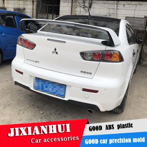 For Lancer Spoiler 2013-2018 Mitsubishi Lancer EVO 2 Spoiler ABS plastic Material Car Rear Wing Color Rear Spoiler