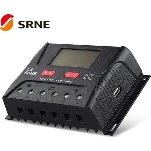 SRNE SR-HP2450 SR-HP2460 12V/24V 50A 60A PWM Solar Charge Controller IP30 HP2450 HP2460