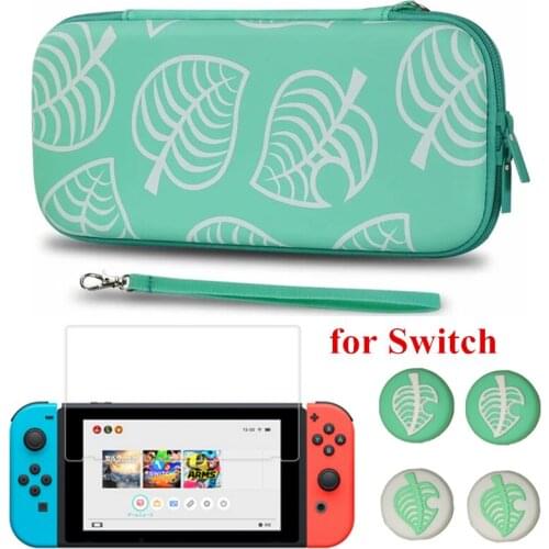 Animal Cross Storage Carrying hand Bag For Nintend Switch Portable Protective Case Tempered film for Nintend Switch Lite Console