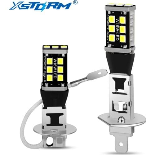 2Pcs Super Bright H1 H3 LED Bulb 15SMD 2835 Car Fog Lights 6000K White Driving Running Lamp Automobiles 12V